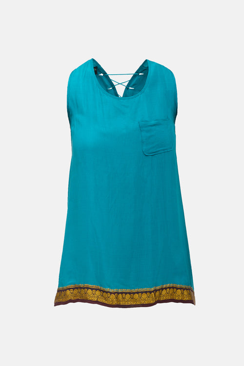 Jean Paul Gaultier Vintage Trimmed Sleeveless Blouse
