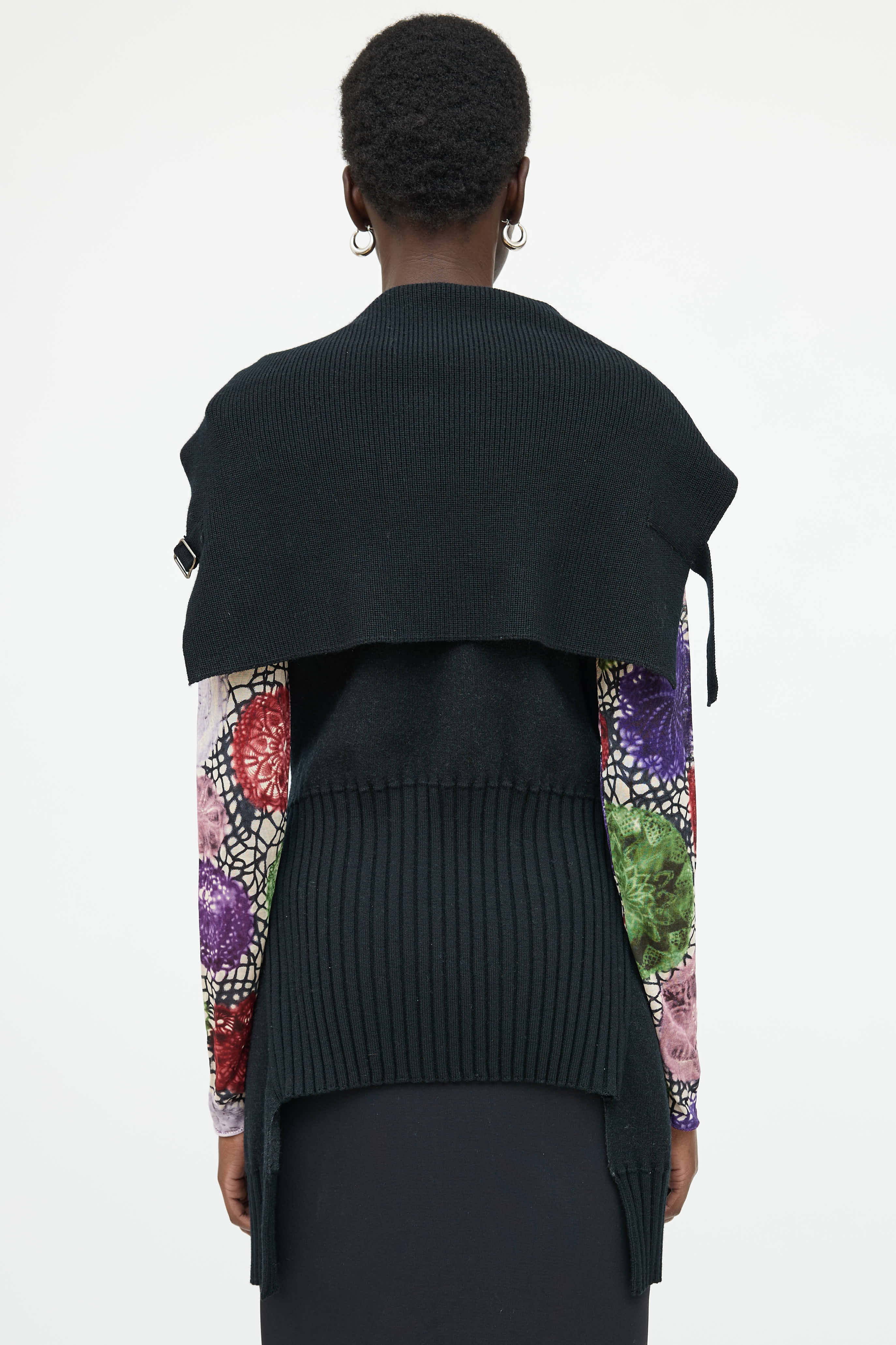Jean Paul Gaultier Wool Knit Double Breasted Vest