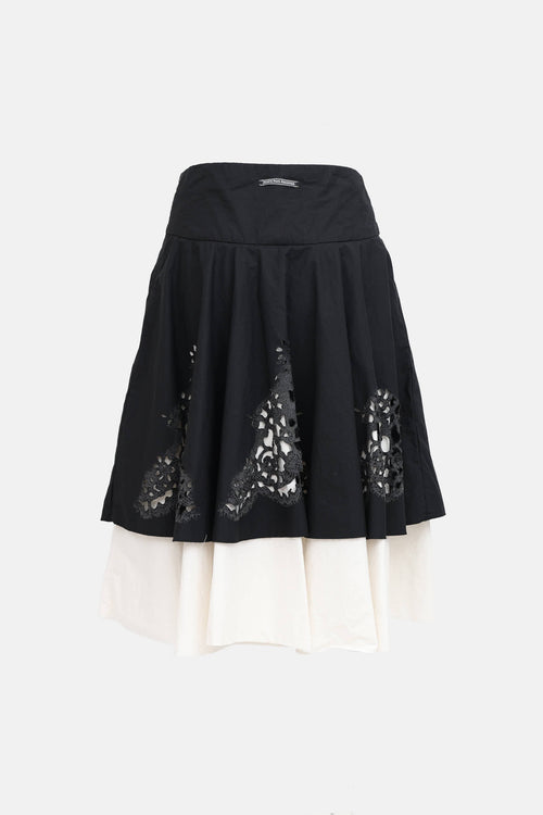 Jean Paul Gaultier C. 2010s Cutout Midi Skirt