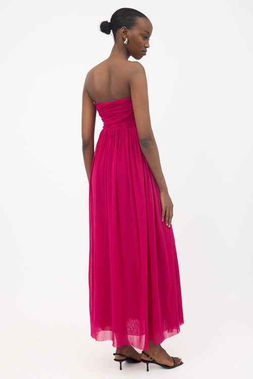 Jean Paul Gaultier Knit Mesh Ruched Dress