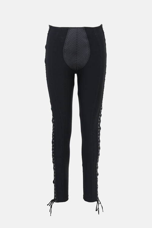 Jean Paul Gaultier X Lotta Volkova Lace Up Leggings