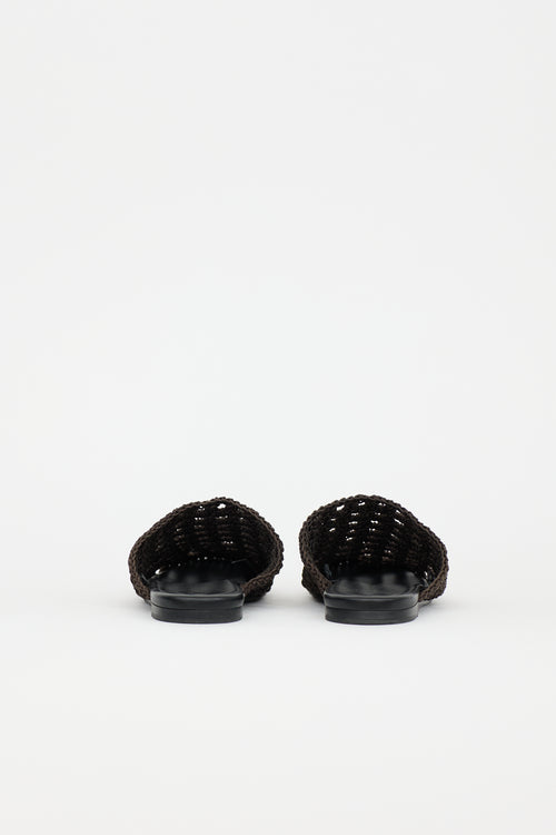 Jenni Kayne Crochet Raffia Jules Mule