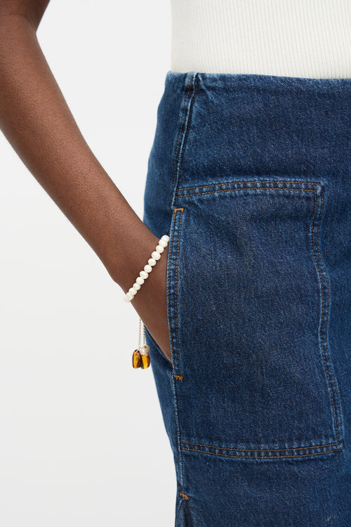 Jenny Polanco Pearl & Amber Slide Bracelet