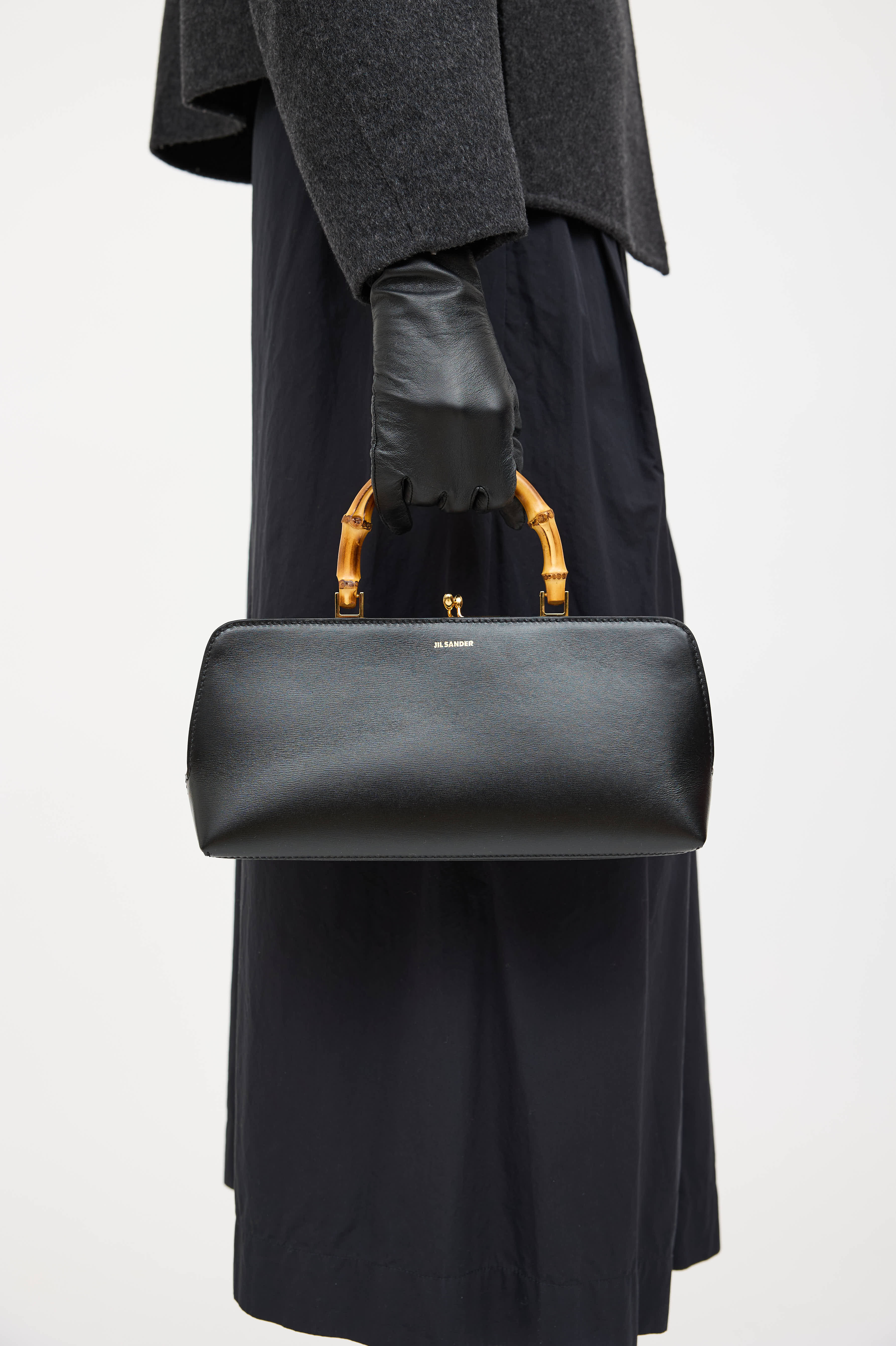 Jil Sander Goji Bamboo Handle Bag