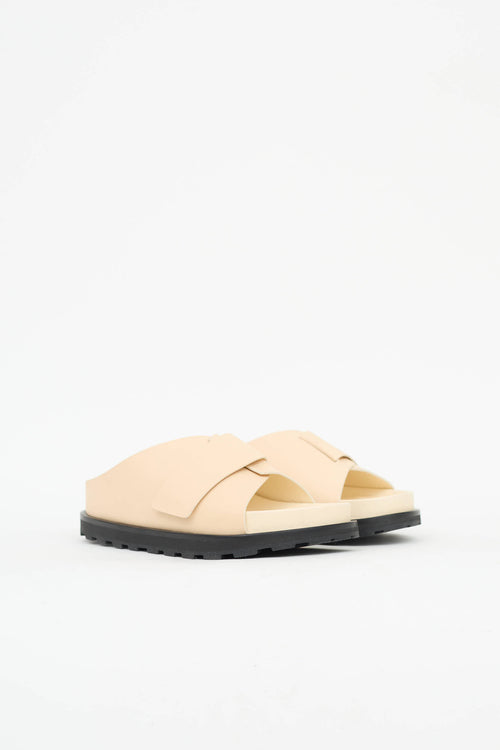 Jil Sander Cross Strap Slide