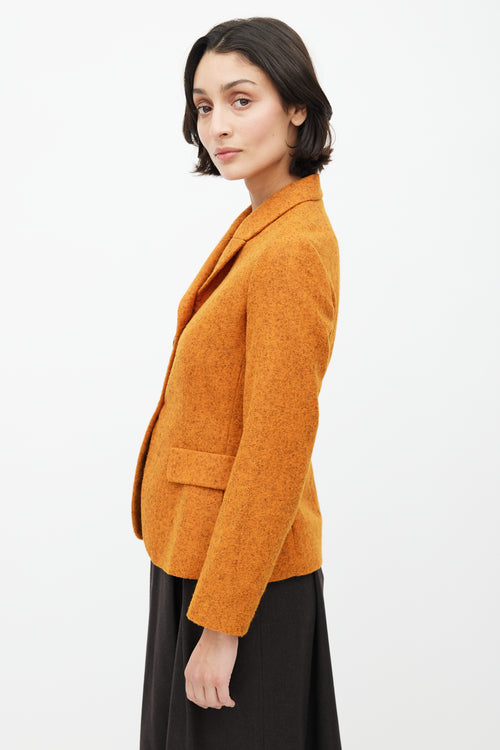 Jil Sander Orange & Grey Alpaca Blazer