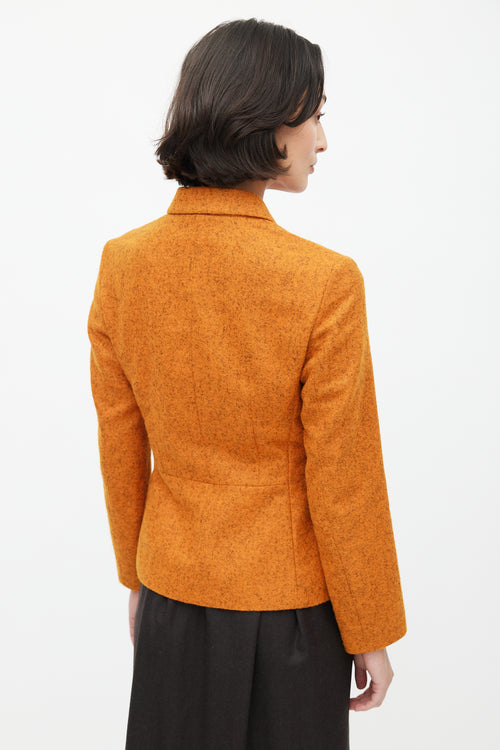 Jil Sander Orange & Grey Alpaca Blazer