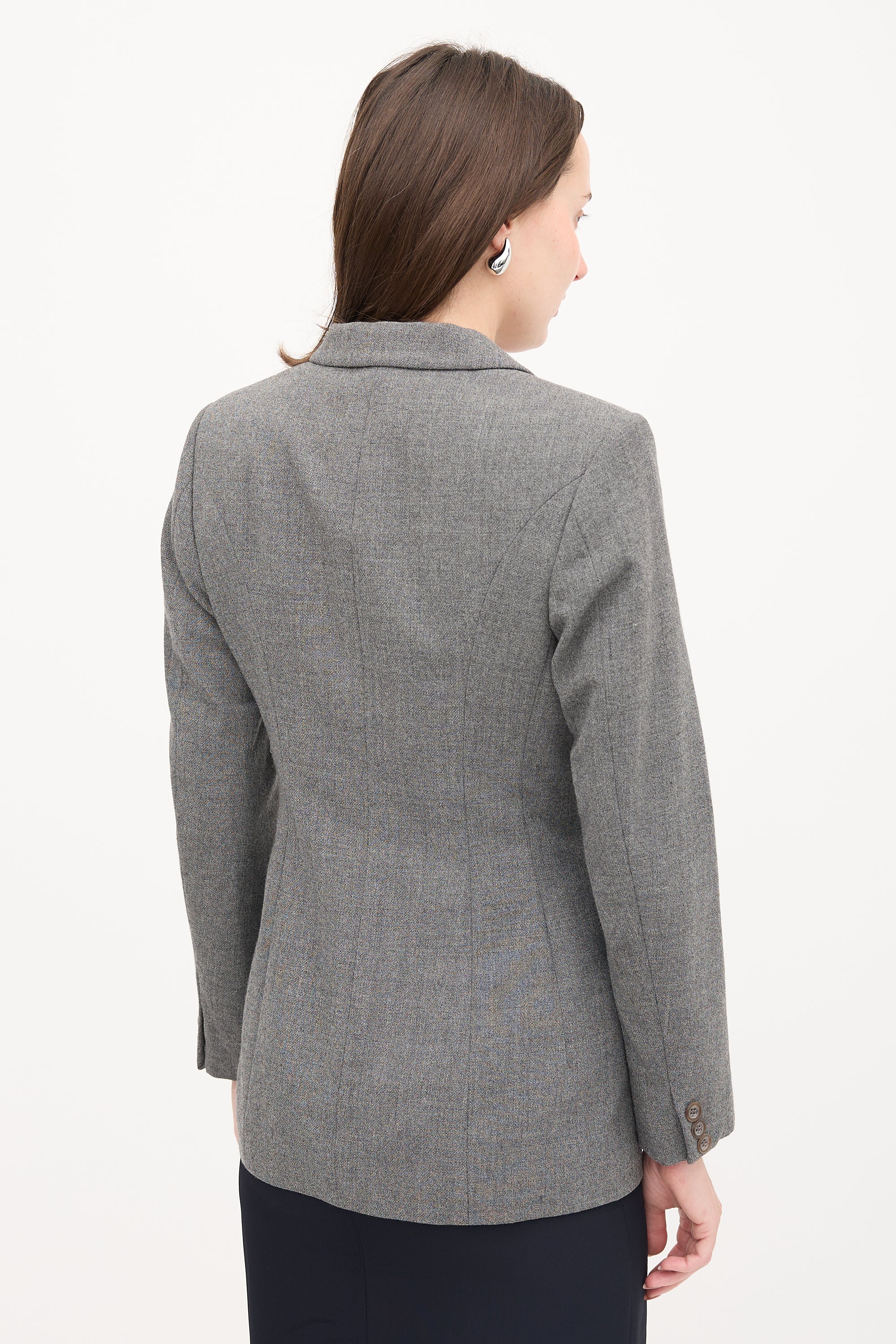 Jil Sander Wool Peak Collar Blazer