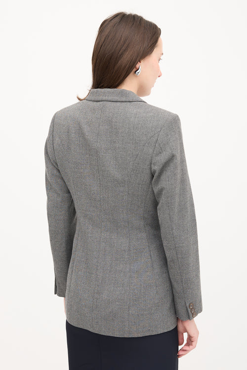 Jil Sander Wool Peak Collar Blazer