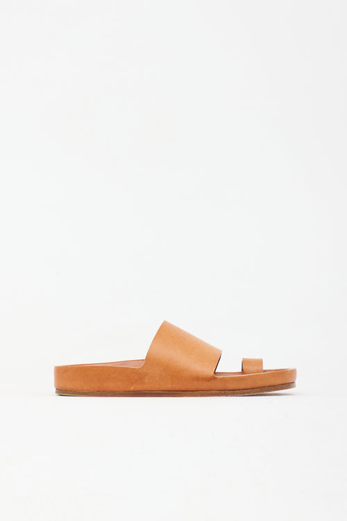 Jil Sander Buffed Leather Slide