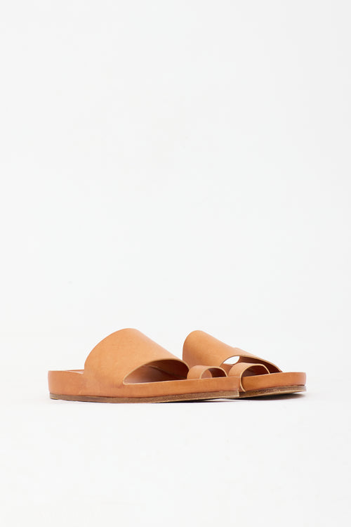 Jil Sander Buffed Leather Slide