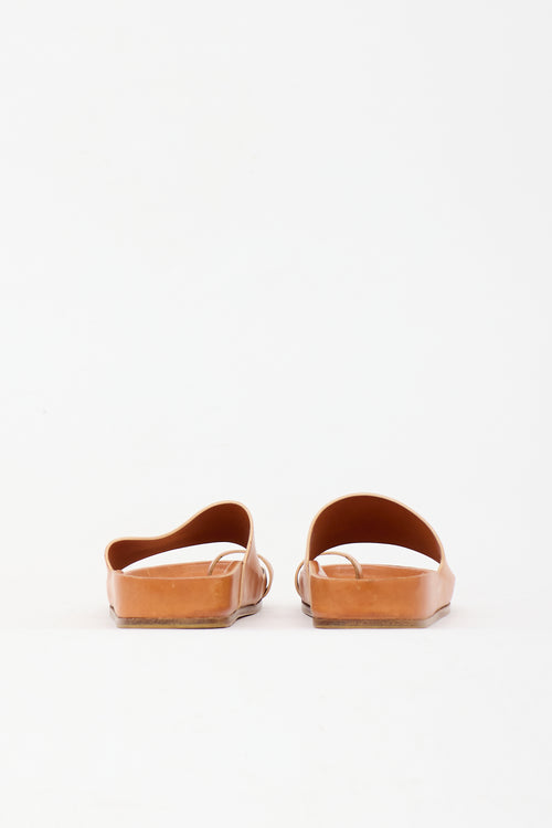 Jil Sander Buffed Leather Slide