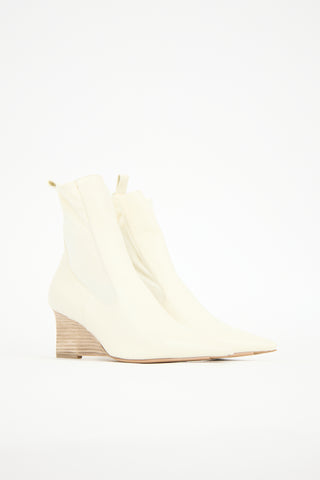 Jil Sander Leather Wedge Chelsea Boot