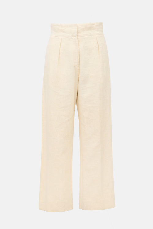 Jil Sander Linen Straight Leg Trouser