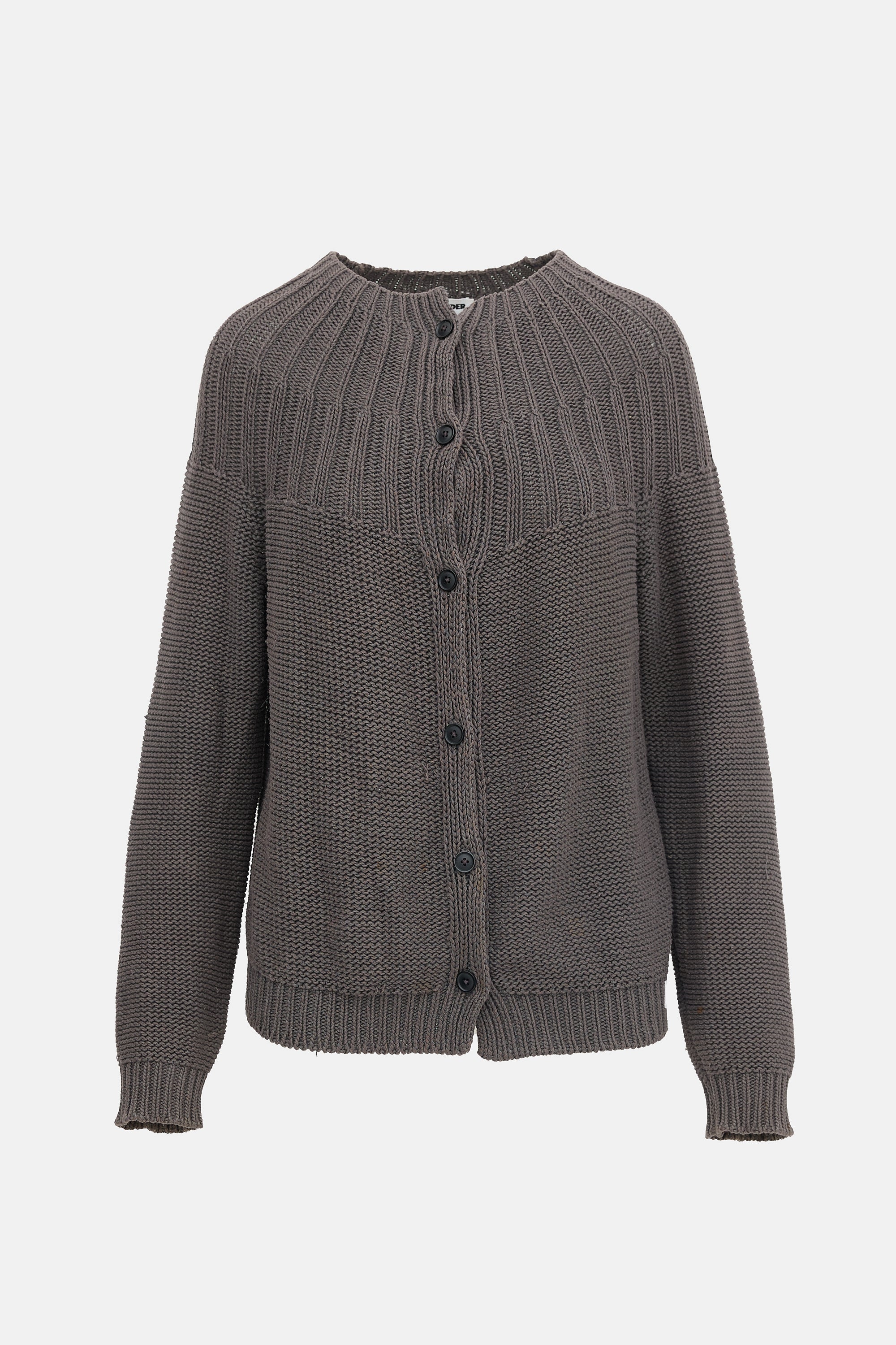 Jil Sander Ribbed Collar Cardigan