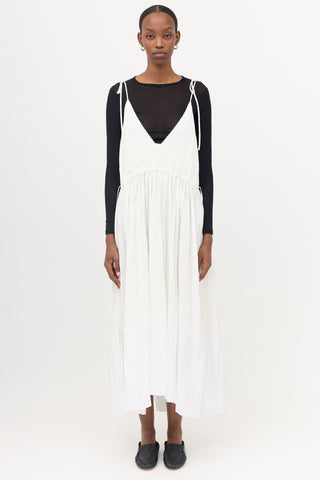 Jil Sander Two Tone Pleated Dress