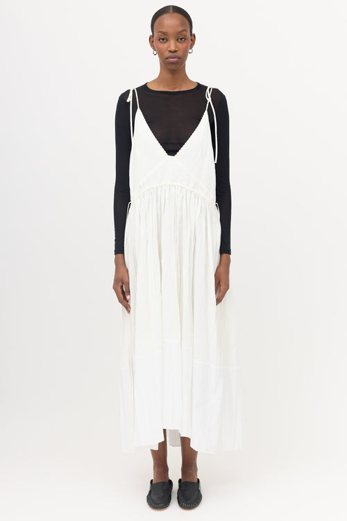 Jil Sander Two Tone Pleated Dress