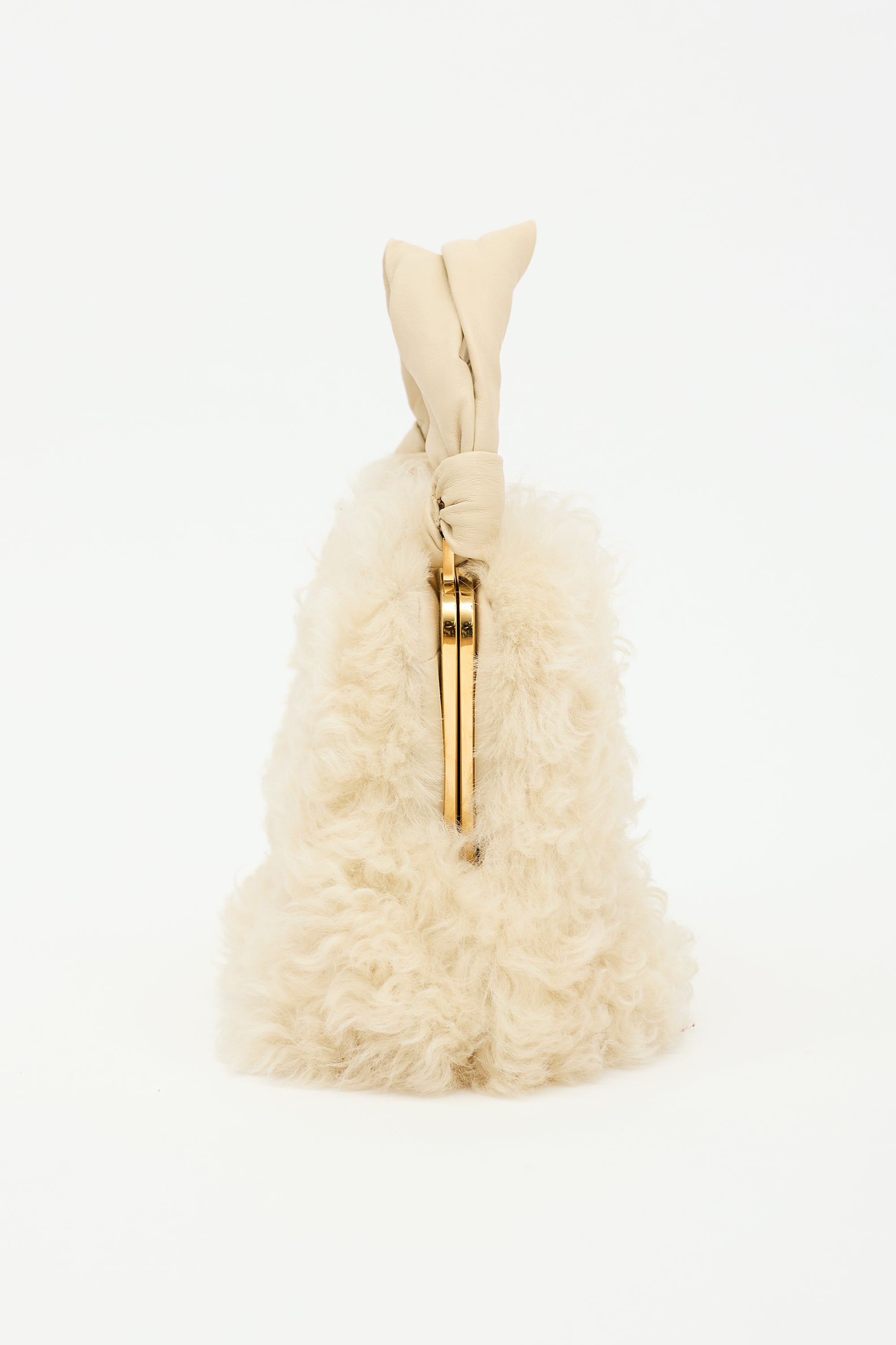 Jil Sander Shearling Goji Square Small Bag