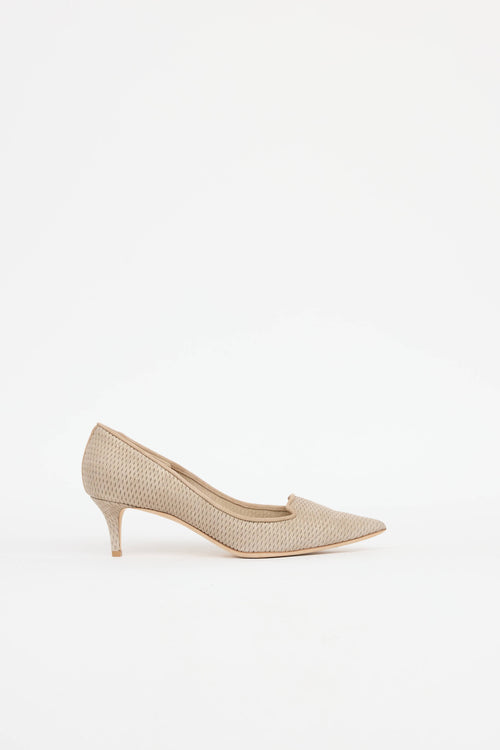 Jimmy ChooSuede Textured Pump