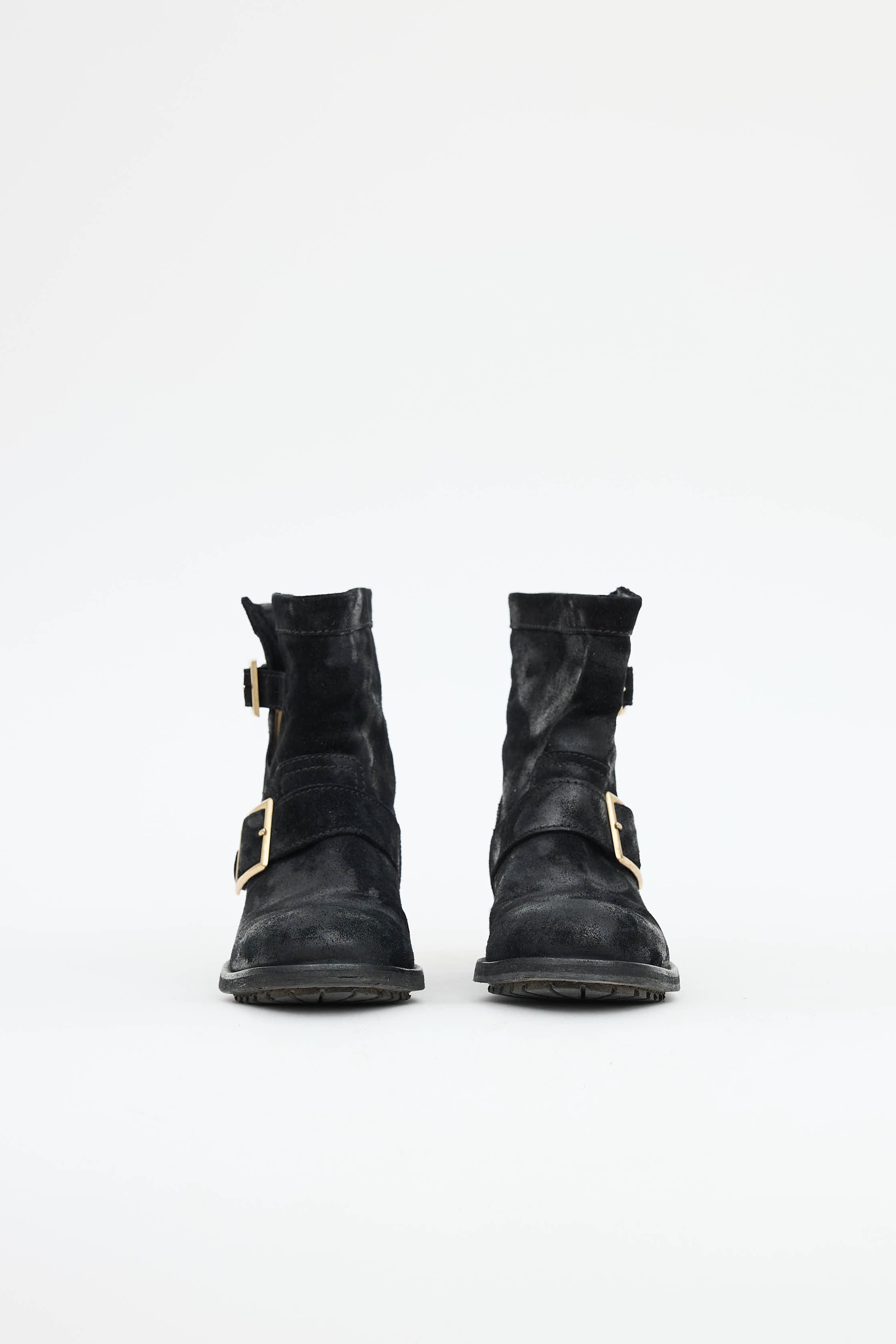 Jimmy Choo Suede Buckle Ankle Boot