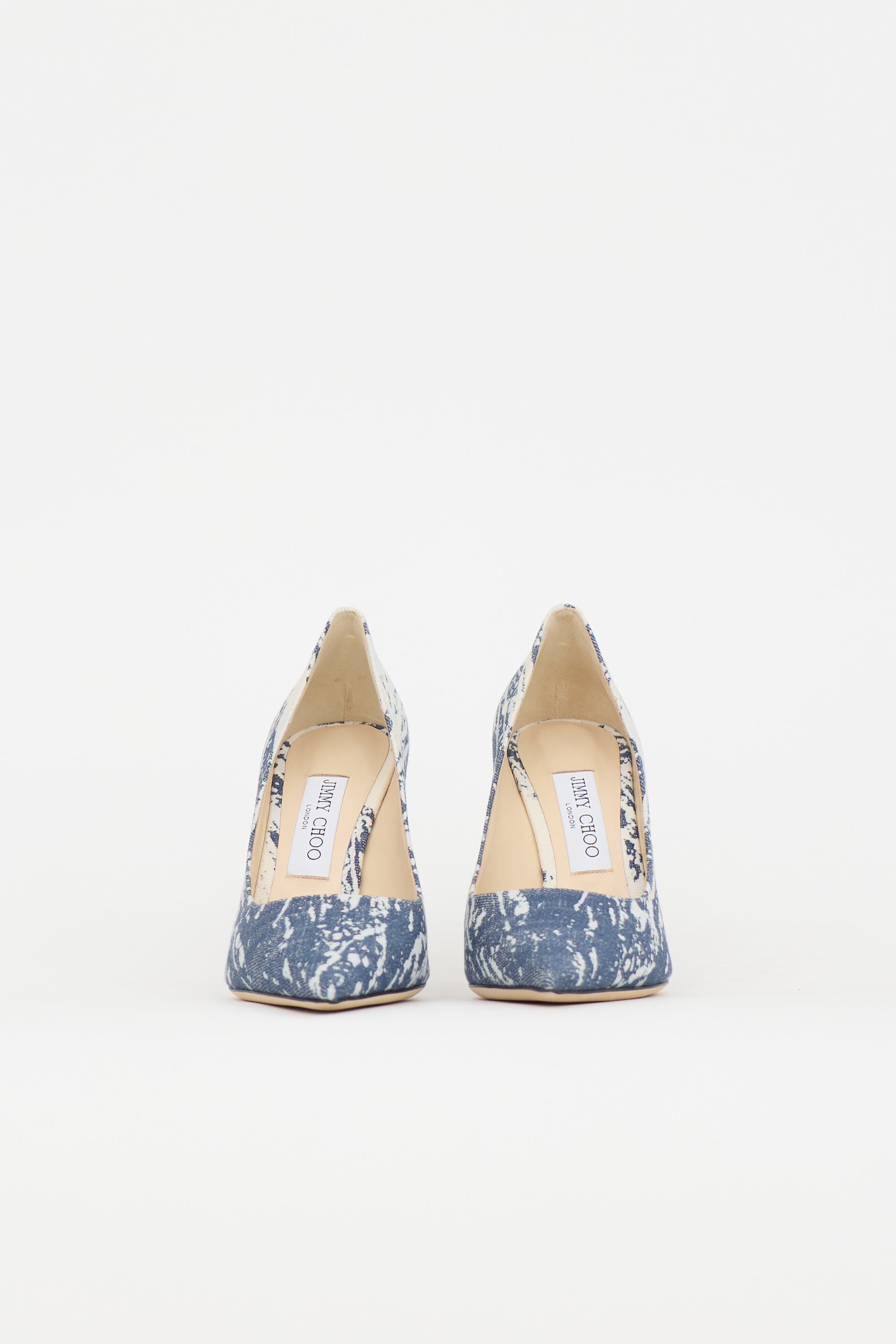 Jimmy Choo Denim Printed Love Pump