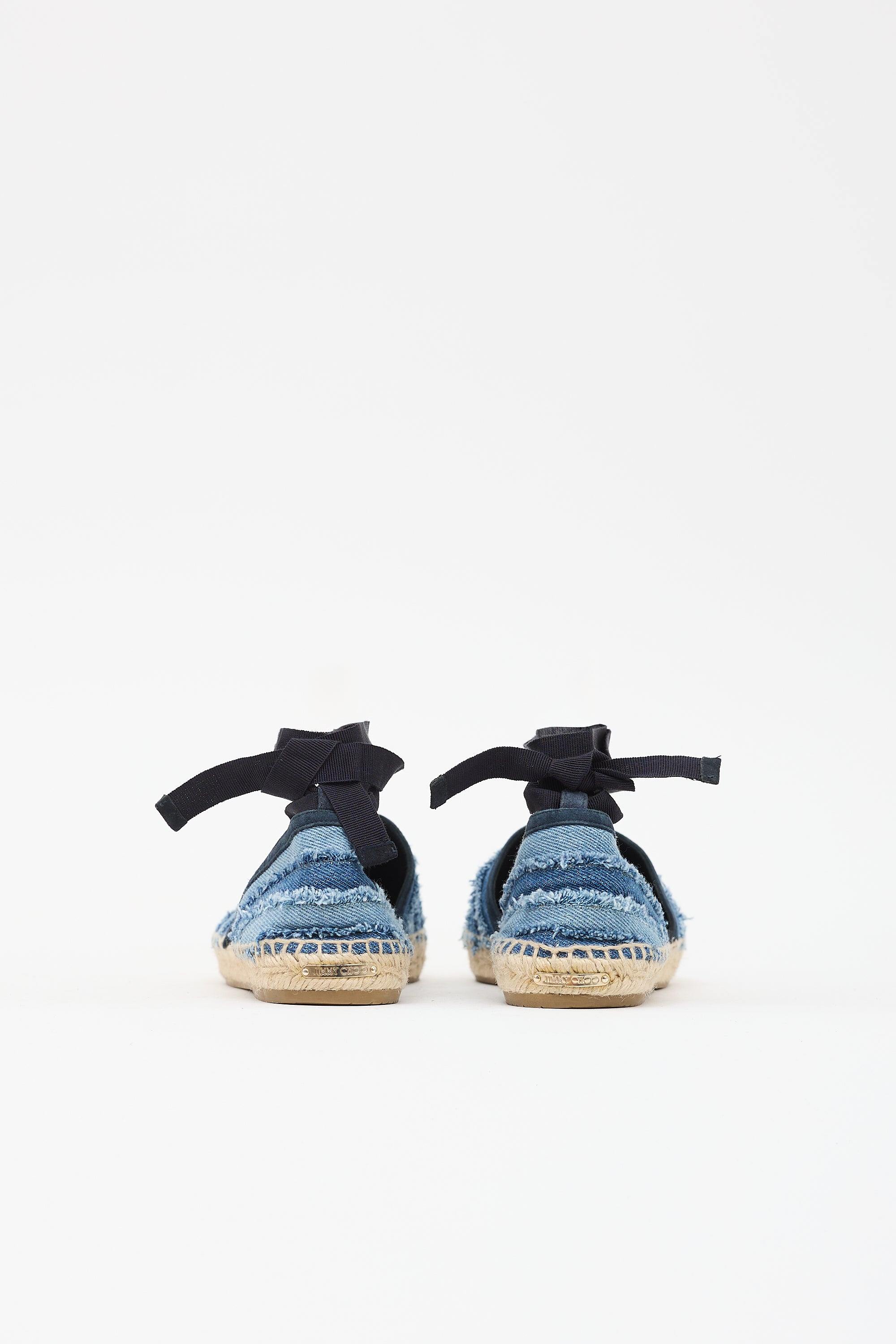 Jimmy Choo Denim Dolphin Espadrille Flat