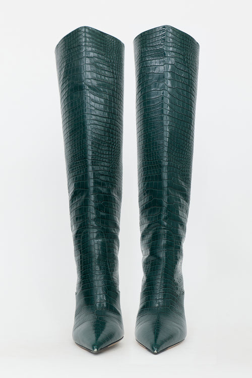 Jimmy Choo Embossed Leather Mavis Boot