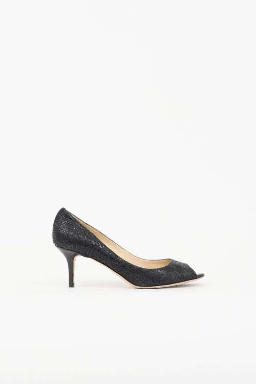 Jimmy Choo Glitter Isabel Pump