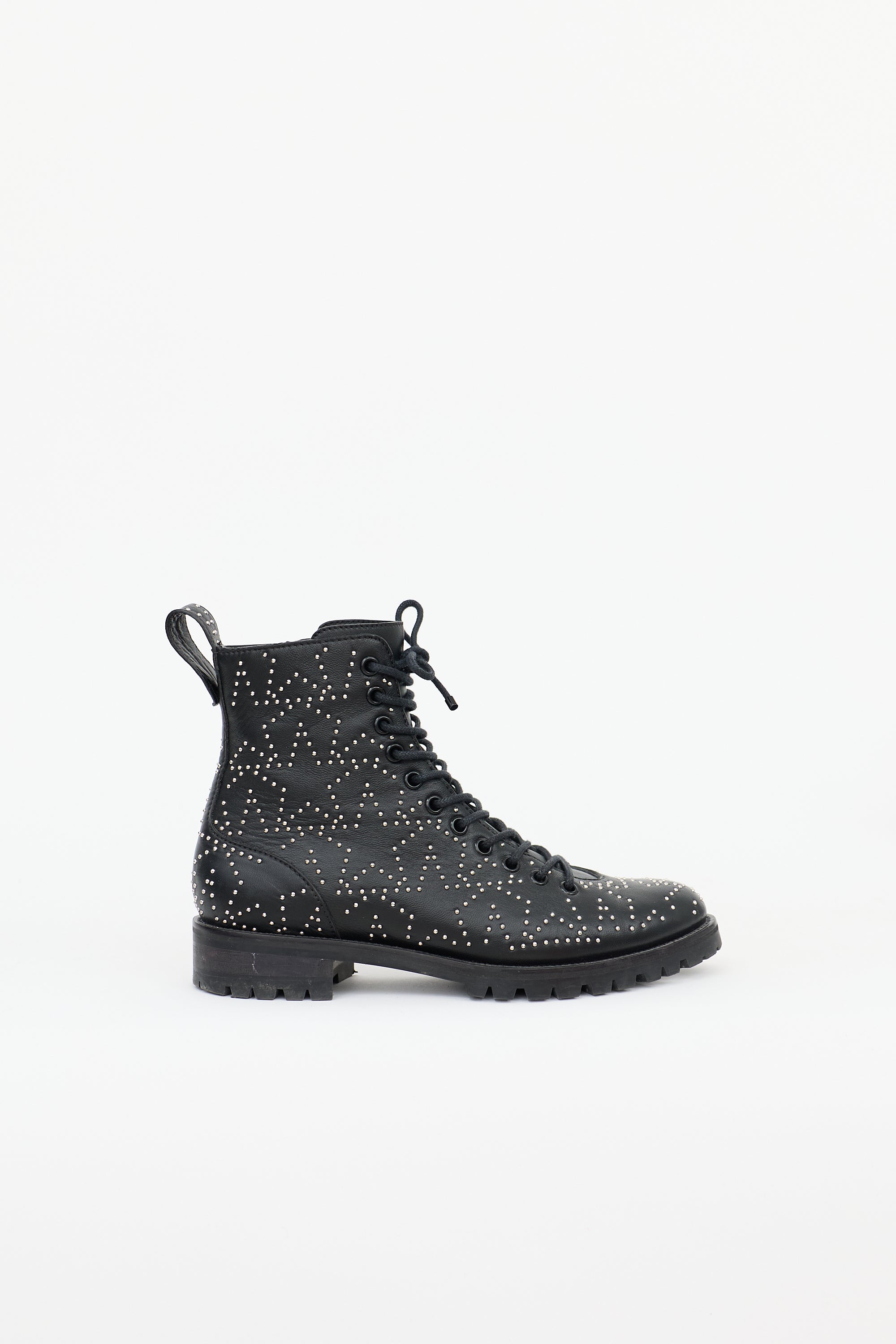 Jimmy Choo Leather Studded Cruz Boot