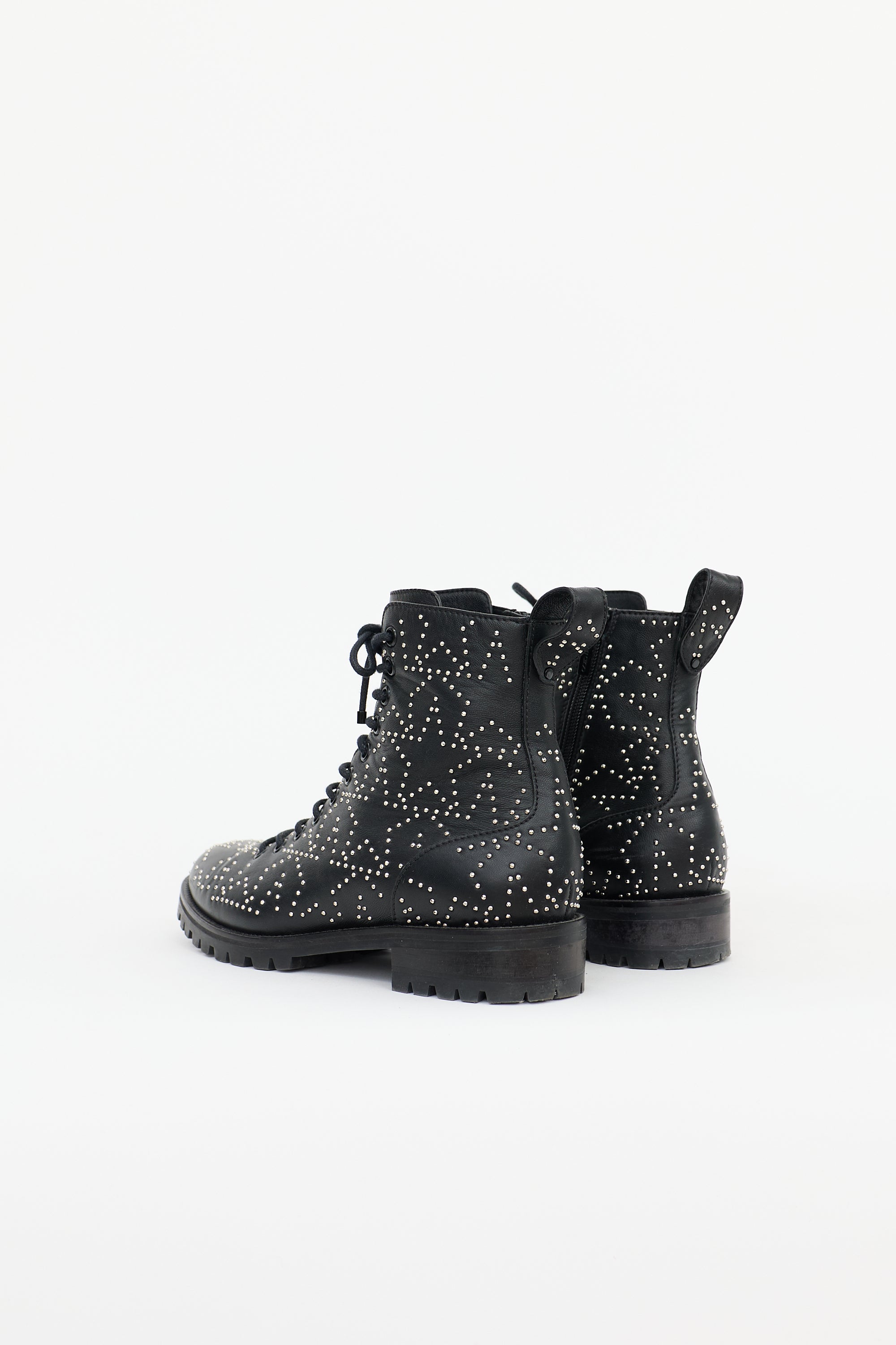 Jimmy Choo Leather Studded Cruz Boot