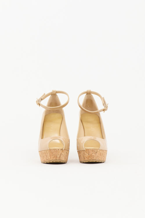 Jimmy Choo Patent Pacific Wedge Heel