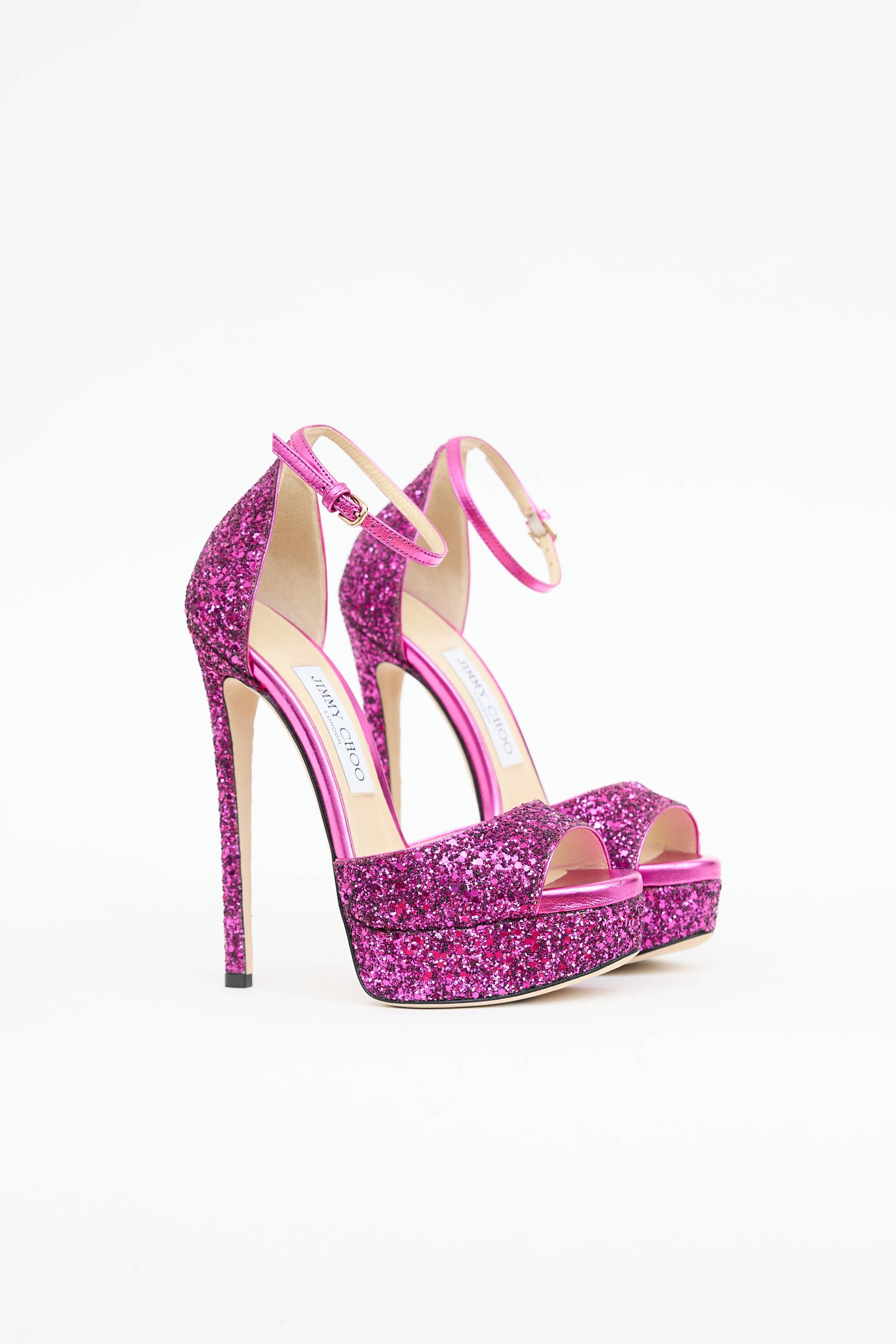Jimmy Choo Glitter Platform Pump