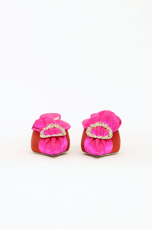 Jimmy Choo Fuchsia & Chilli Lulla 65 Pumps