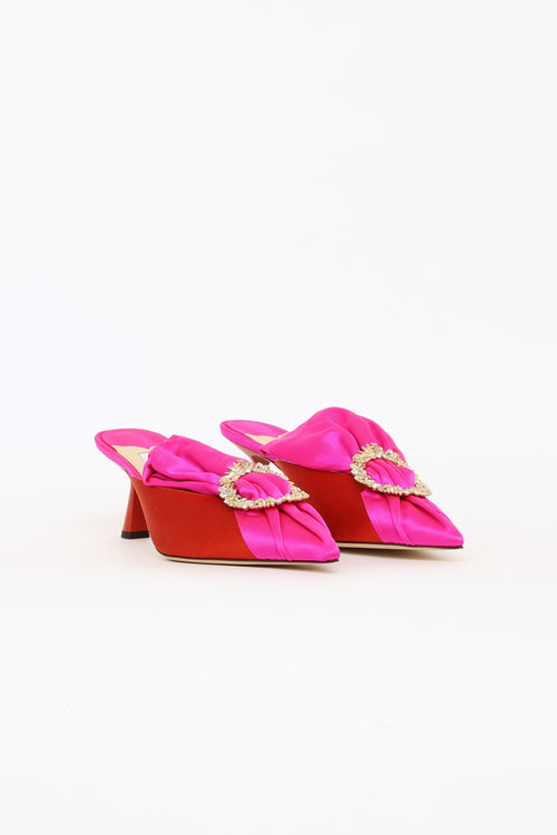 Jimmy Choo Fuchsia & Chilli Lulla 65 Pumps