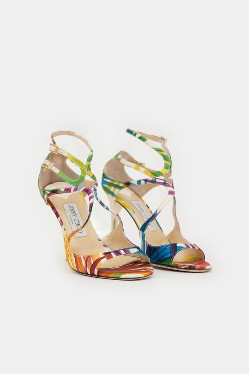 Jimmy Choo Satin Lance Sandal