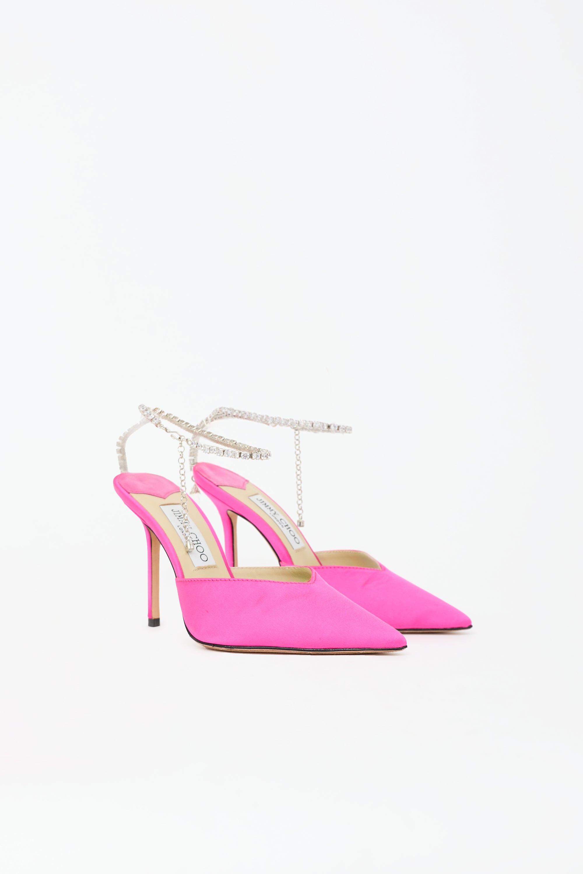 Jimmy Choo Satin Saeda 100 Heel