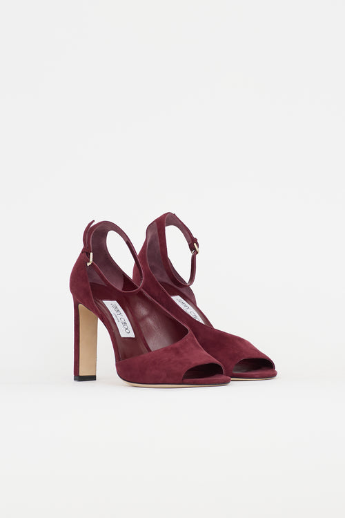 Jimmy Choo Suede D'Orsay Heel