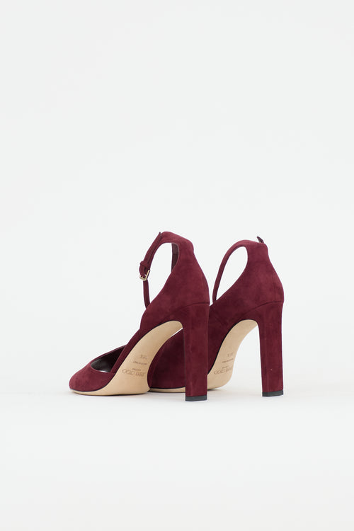 Jimmy Choo Suede D'Orsay Heel