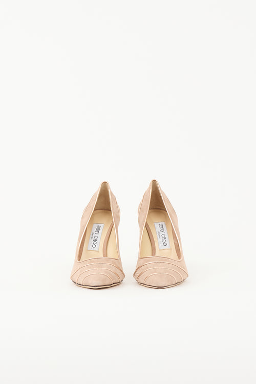 Jimmy Choo Suede Trimmed Romy Pump