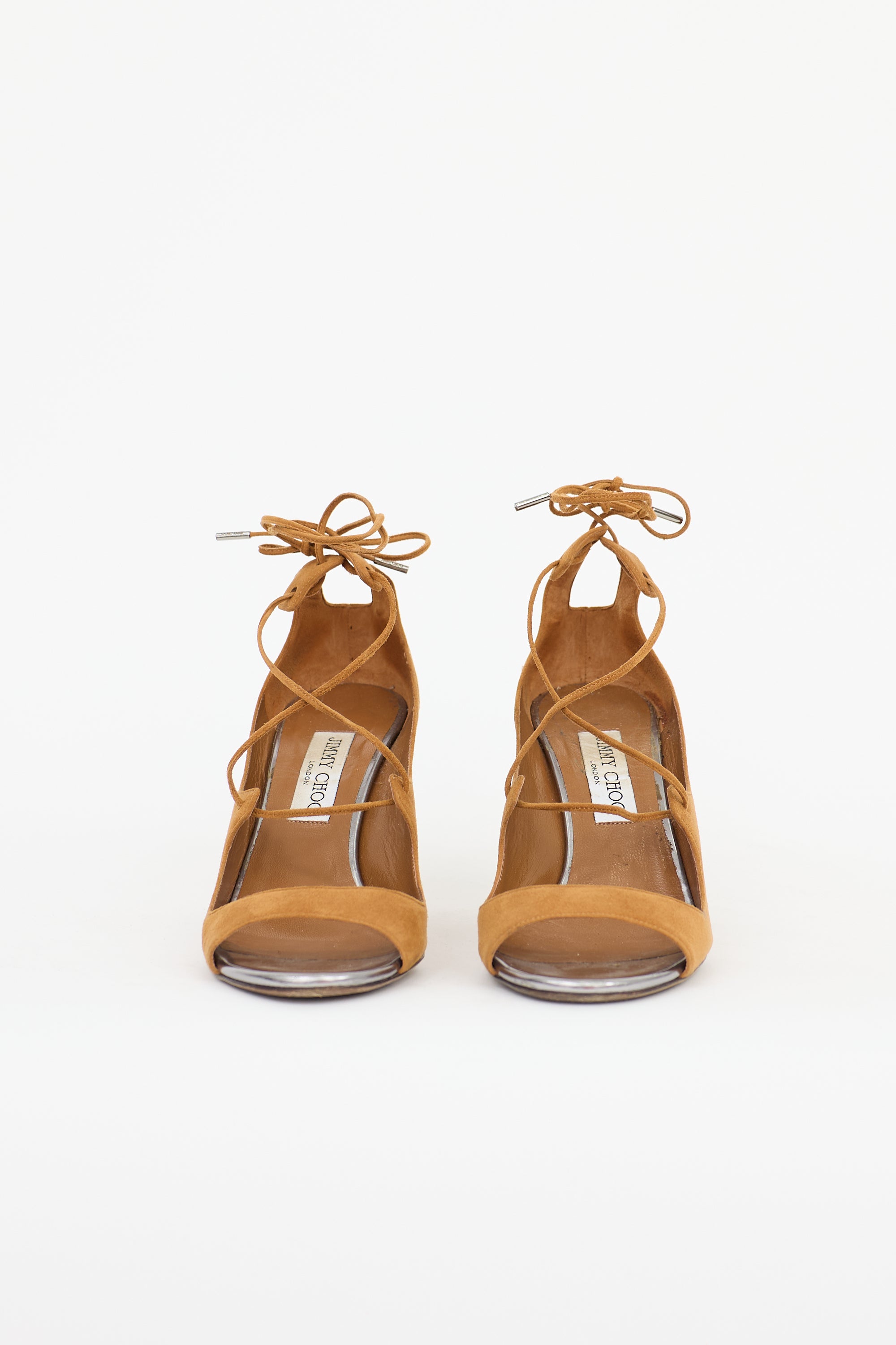 Jimmy Choo Suede Vernie Lace Up Sandal