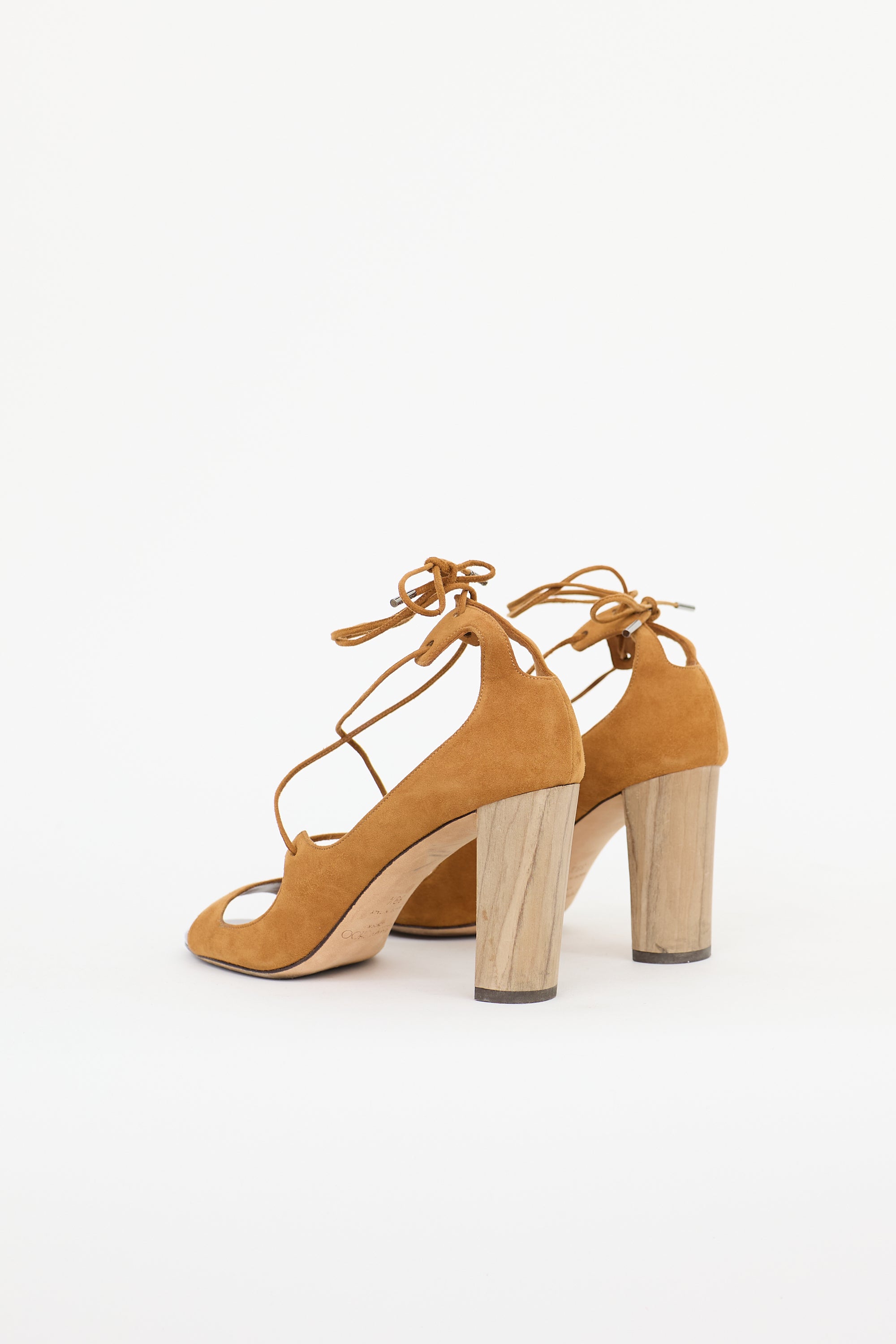 Jimmy Choo Suede Vernie Lace Up Sandal