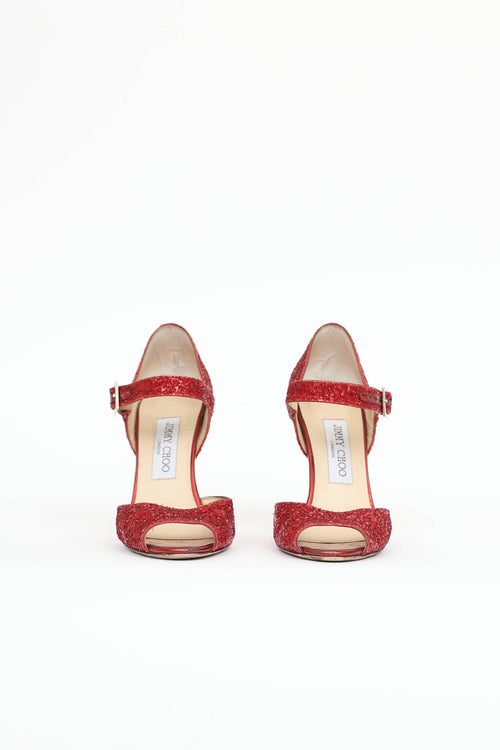 Jimmy Choo Glitter Linda Pump
