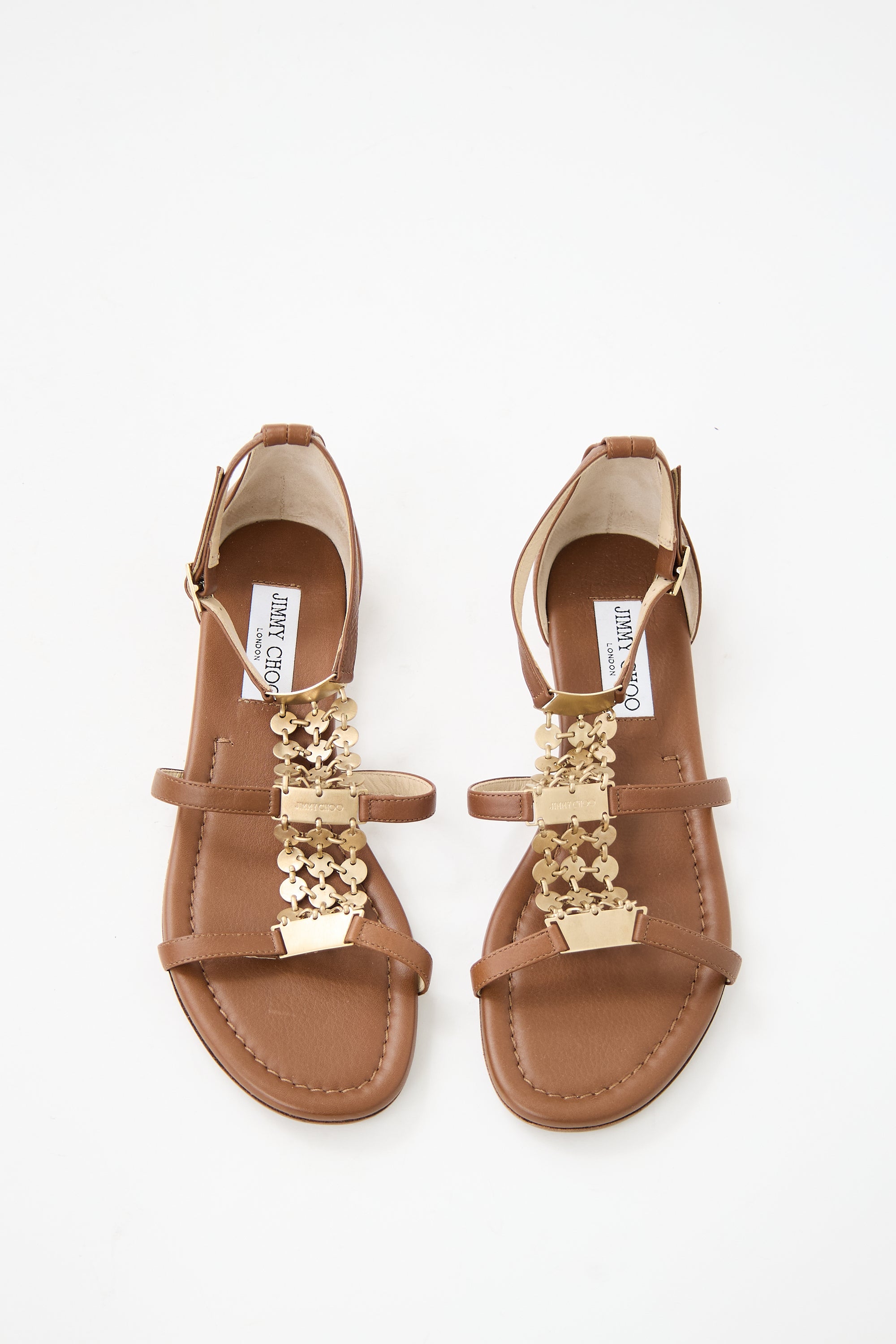 Jimmy Choo Leather Wyatt Discs Sandal