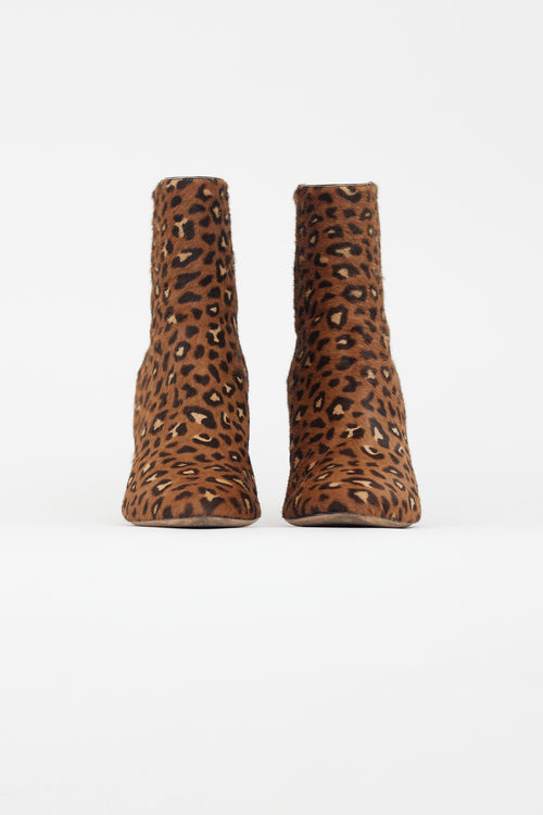 Jimmy Choo Brown & Black Textured Stiletto Boot