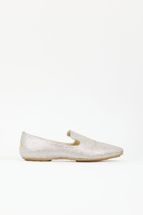 Jimmy Choo Glitter Wheel Loafer