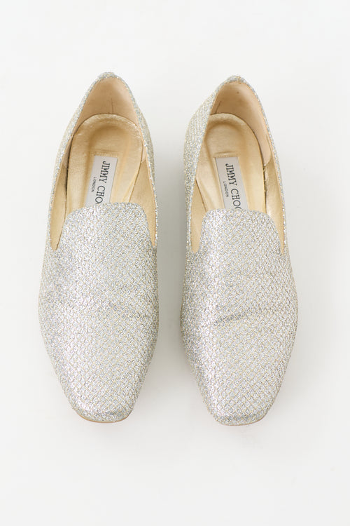 Jimmy Choo Glitter Wheel Loafer