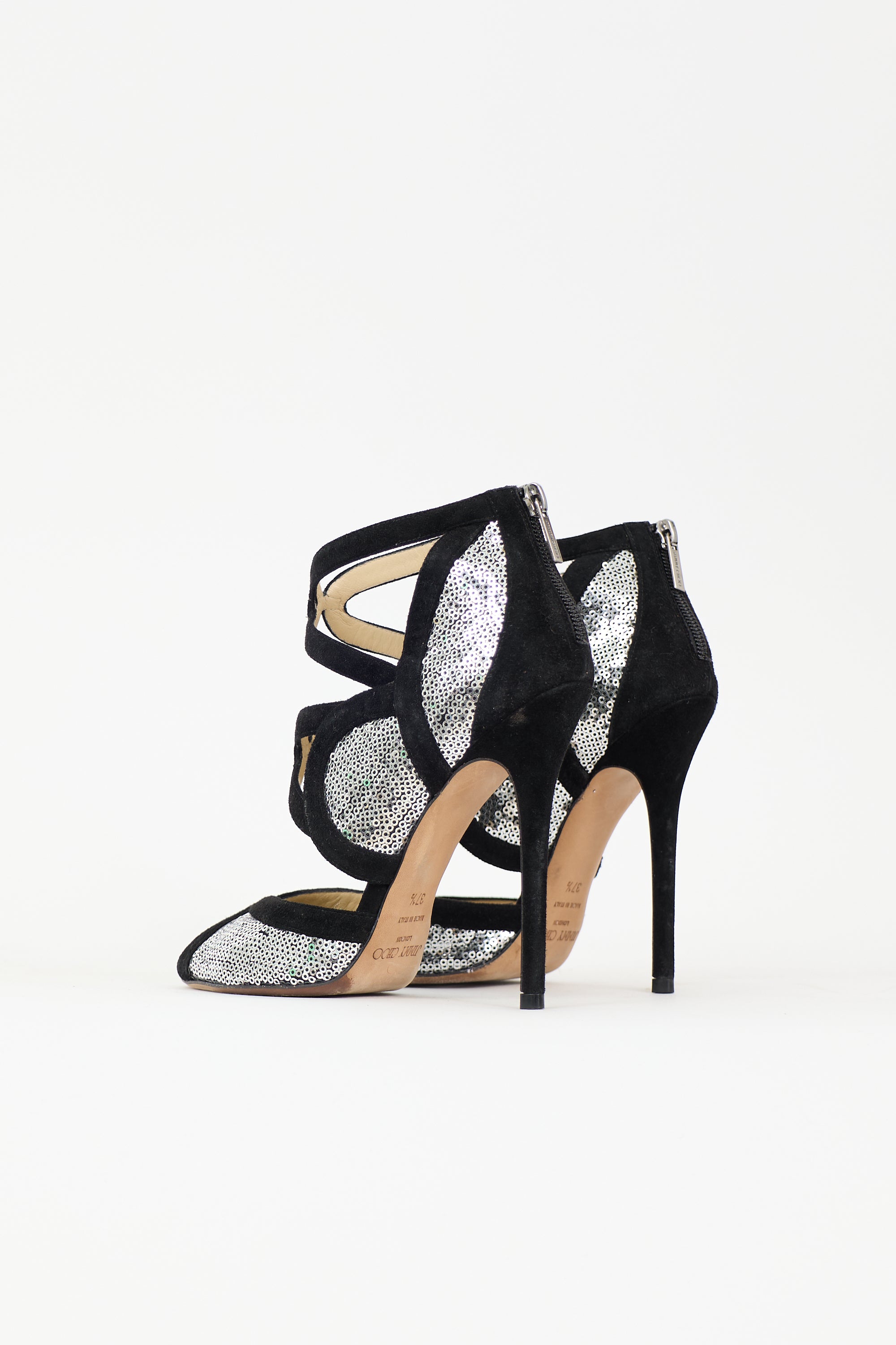 Jimmy Choo Suede & Sequin Tempest Pump