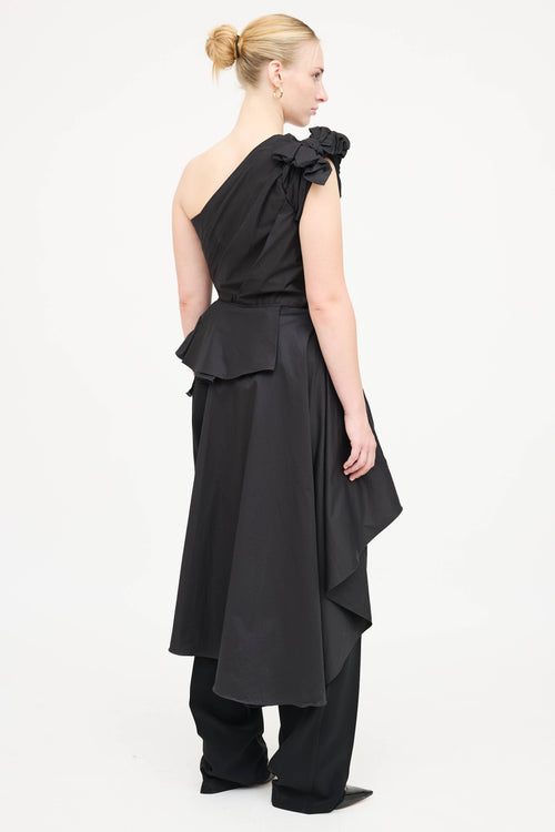Johanna Ortiz Ruffle Asymmetrical Top