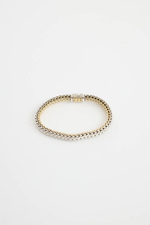 John Hardy Sterling Silver 18K Yellow Gold Icon Bracelet