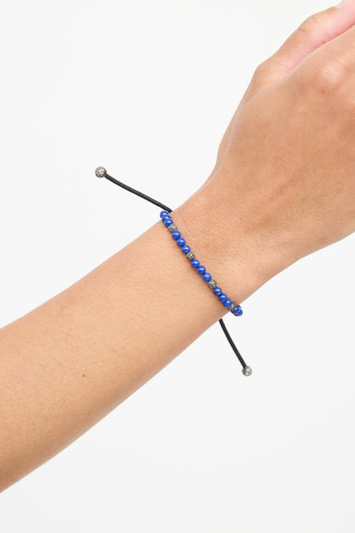 John Hardy Sterling Silver Lapis Toggle Bracelet
